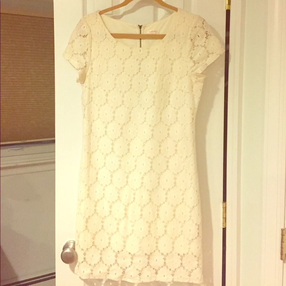 White eyelet dress